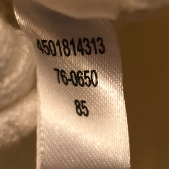 White House Black Market Off White Asymmetrical Zip Up Knit Cardigan Size M - Picture 7 of 11